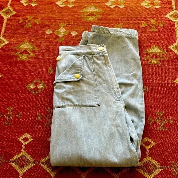 Ilana Kohn “Huxie” High Waisted Pale Denim Jeans - Picture 10 of 16
